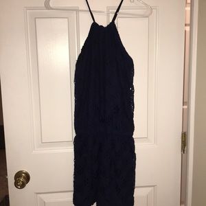 Navy blue romper